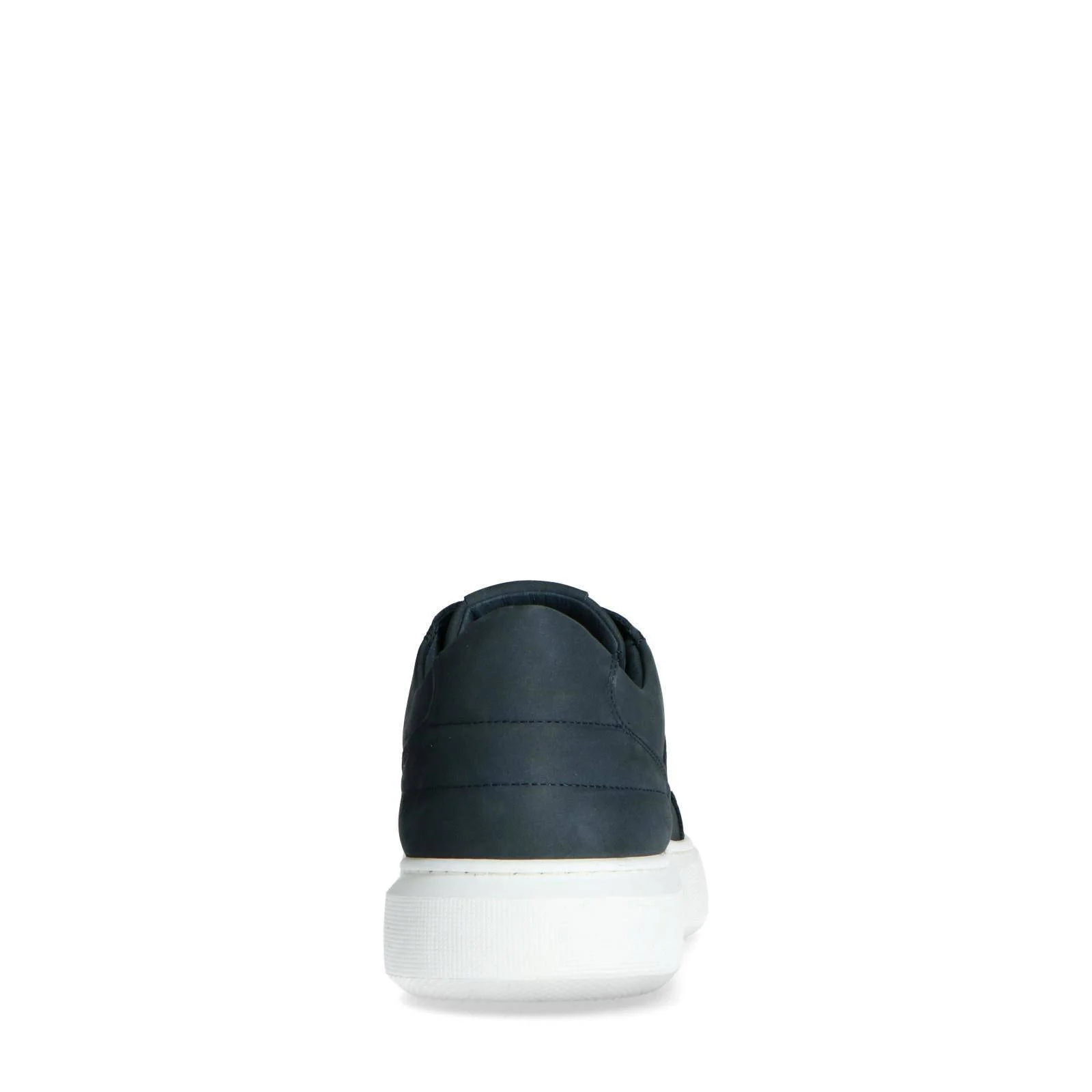 Manfield nubuck sneakers donkerblauw