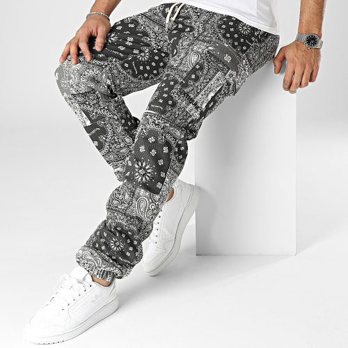 Pantalon Cargo M23324CPA Gris Anthracite Gris Bandana