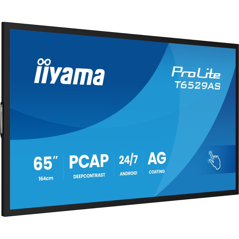 iiyama T6529AS-B1AG Écran d'affichage dynamique En forme de kiosk 163,8 cm (64.5