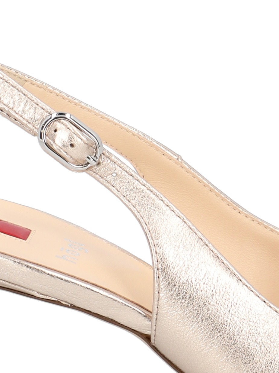 Glattleder Slingpumps
