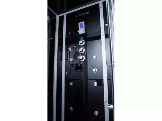 Cabine douche Hammam Archipel® Pro 95G BLACK (95x95cm) - 1 place