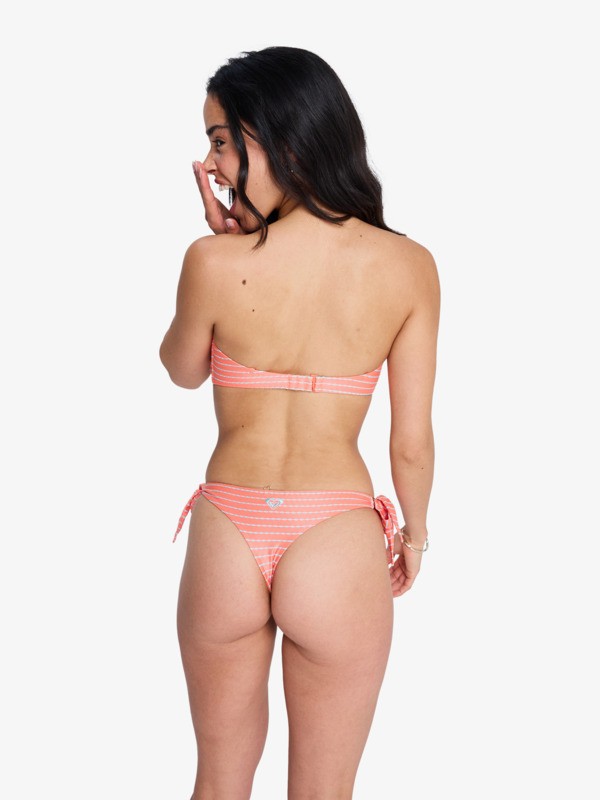 Wavy Baby Tie-Side Tanga Bas de bikini à nouer sur les côtés Orange Femme