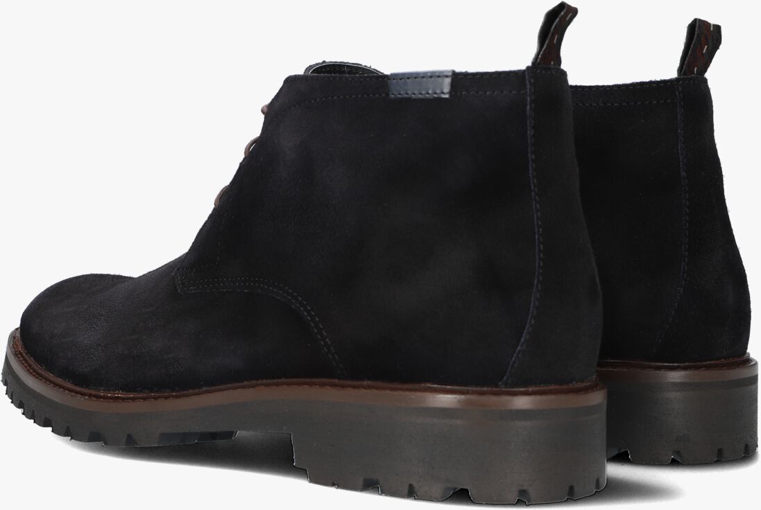 FLORIS VAN BOMMEL zwarte floris van bommel veterschoenen sfm-50082