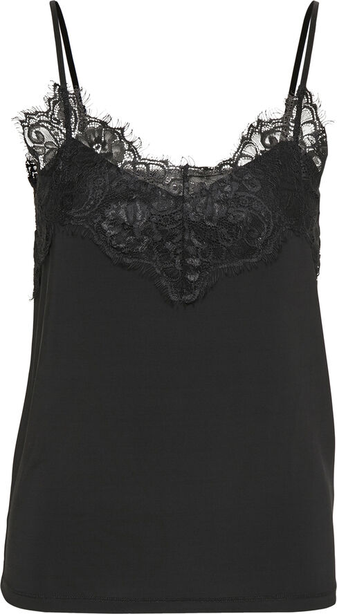 Soaked in Luxury Clara singlet top Sort