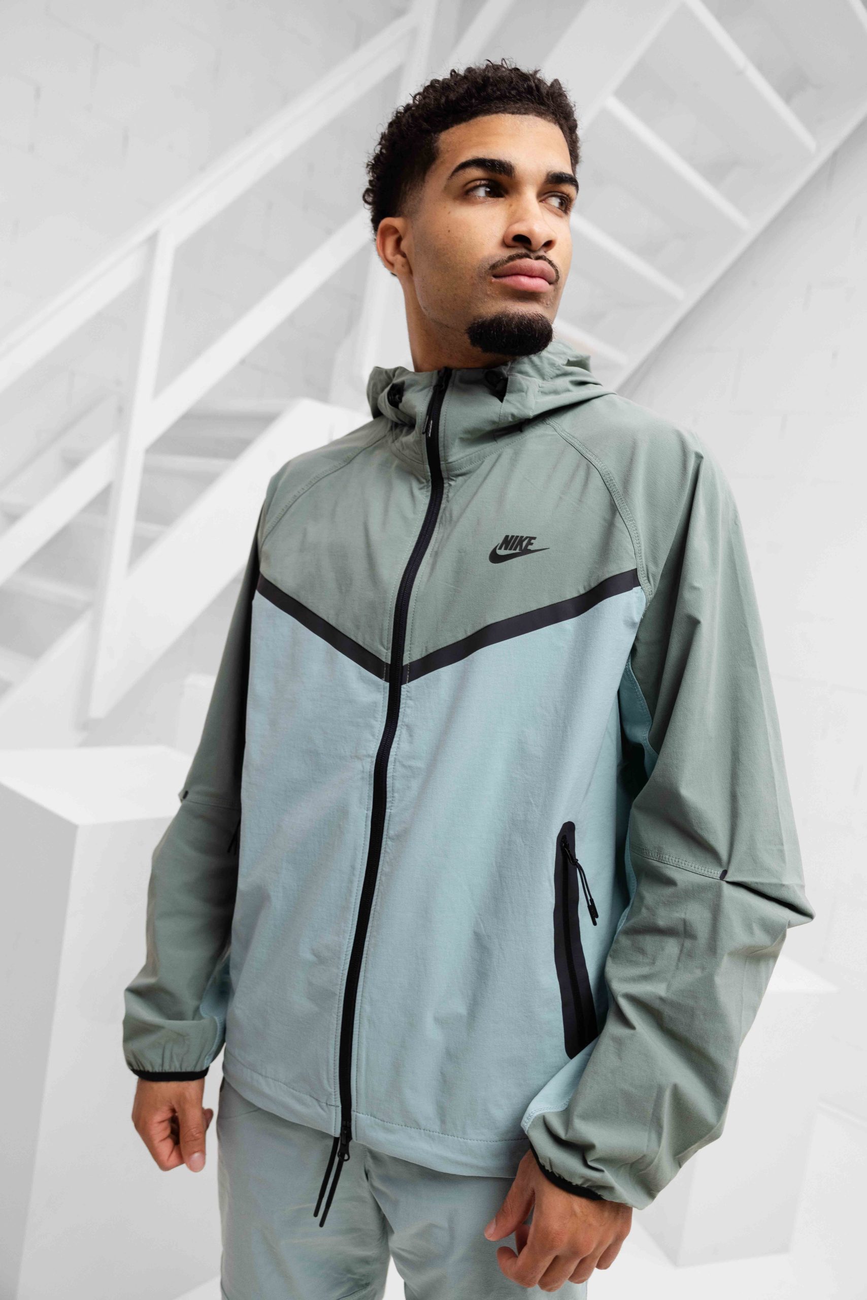 Nike Tech Woven Trainingspak Heren Lichtgroen