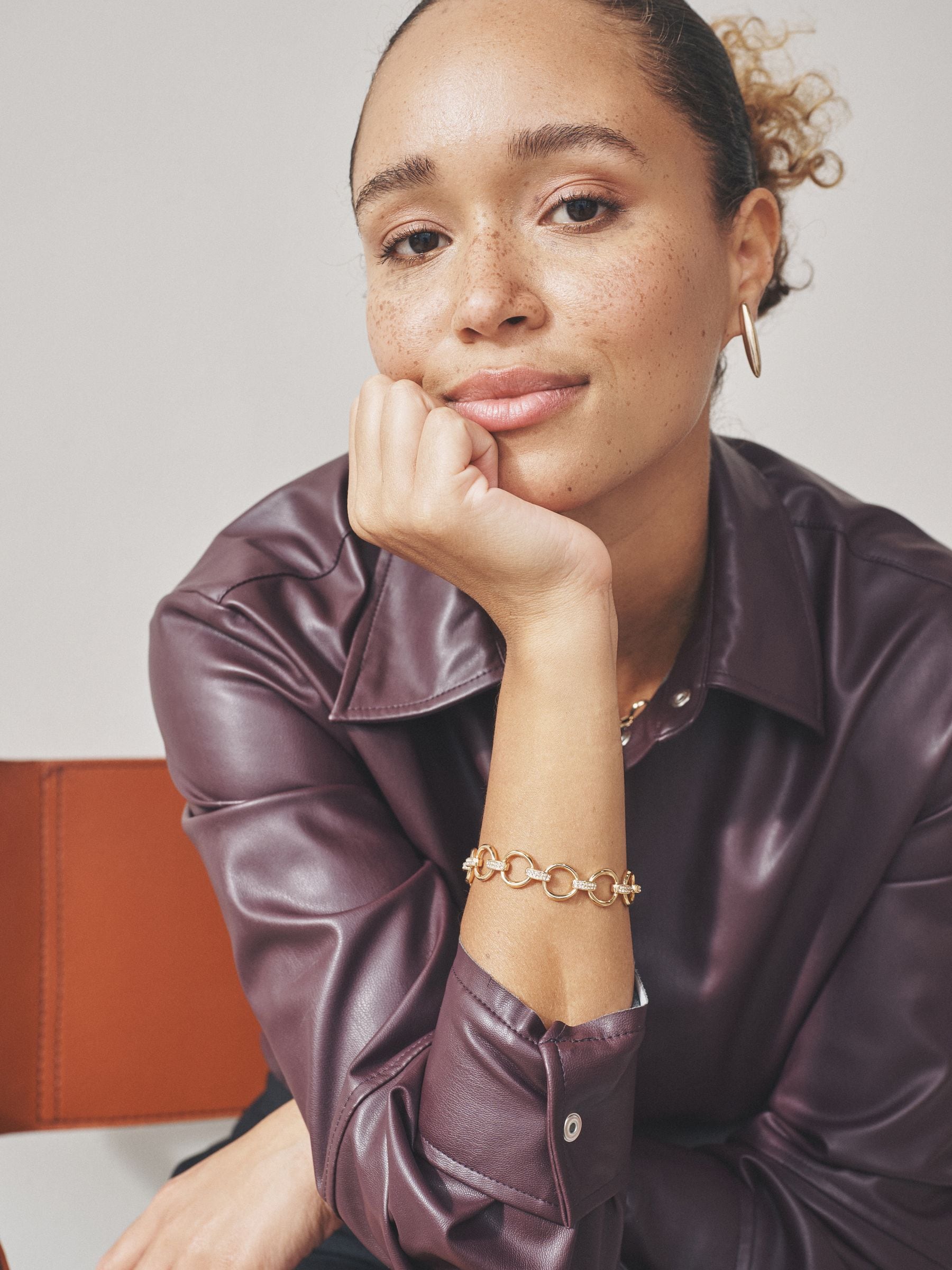 Goudkleurig - Sparkle Detail Chain Bracelet