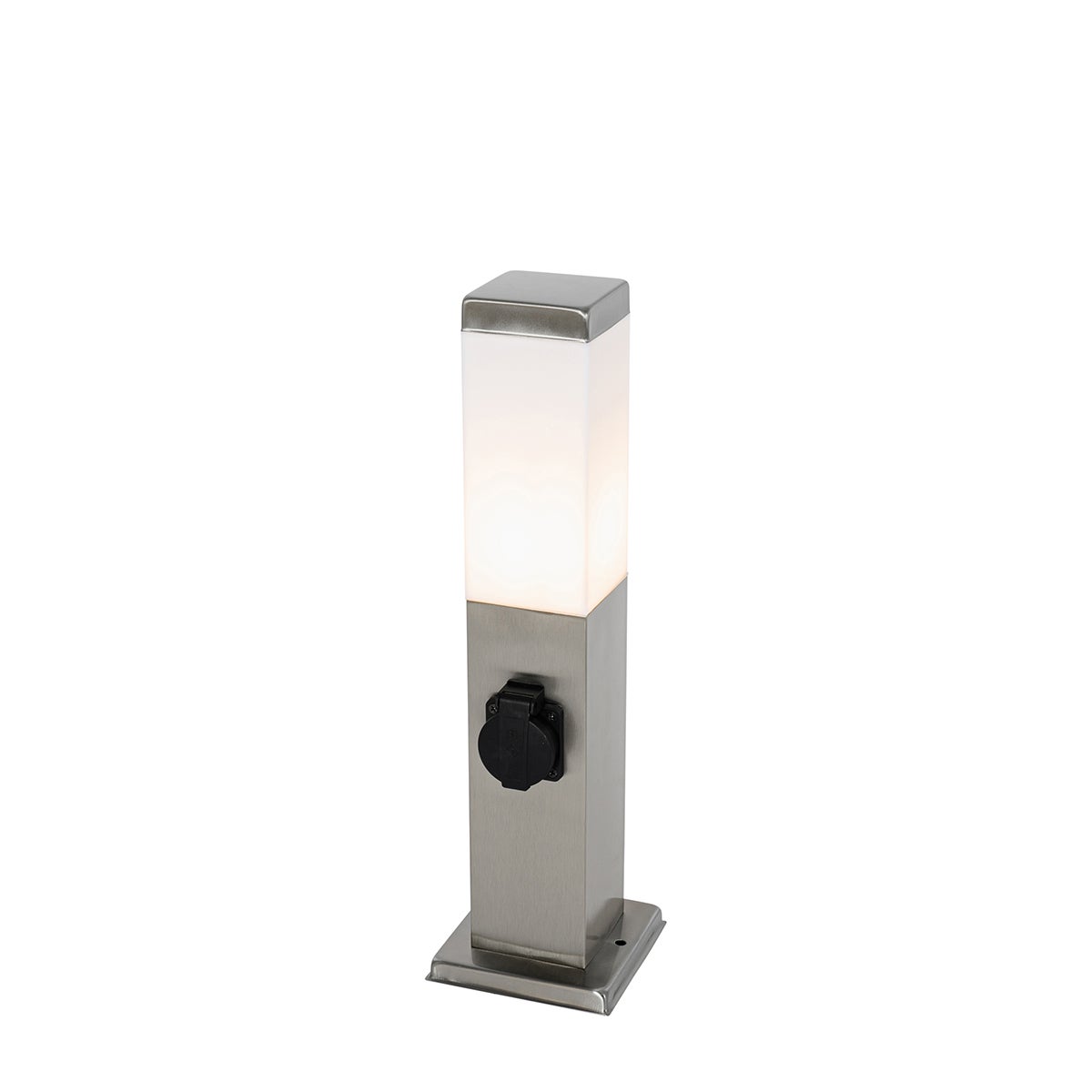 Moderne buitenlamp 45 cm staal met fitting IP44 - Malios