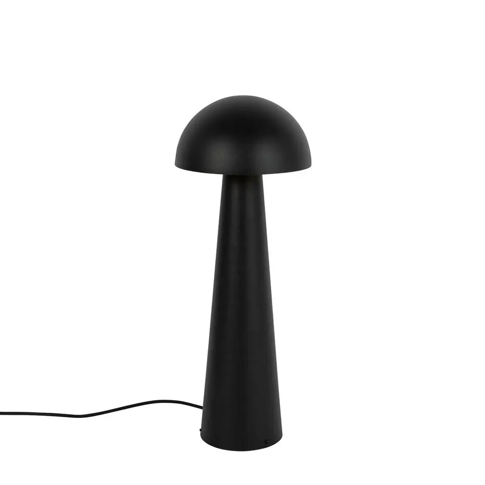 Qazqa staande buitenlampen mushroom zwart e27