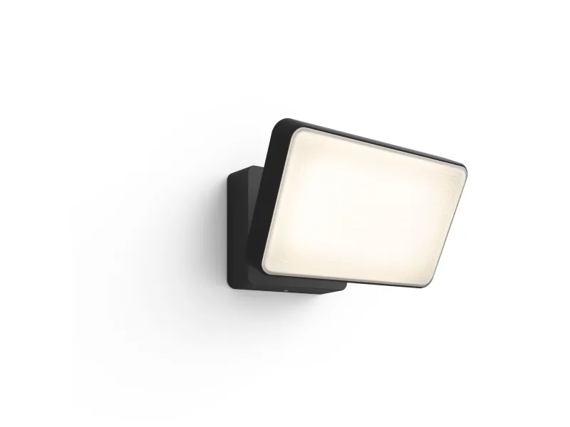 Philips Hue White ambiance Welcome - Projektører - LED - 20.5 W - klasse E - varmt hvidt lys - 2700 K - sort