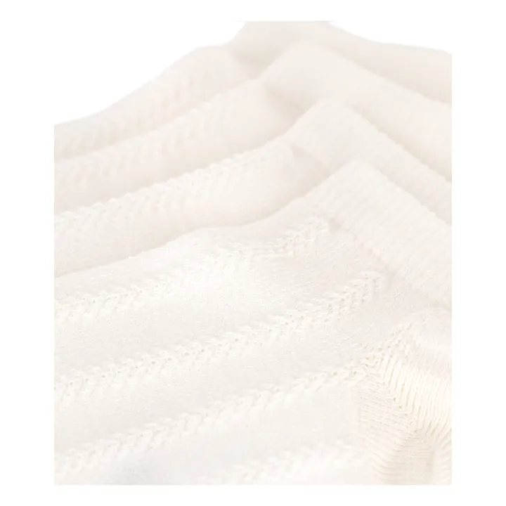 Petit Bateau Lot 2 Chaussettes Ajourées | Ecru