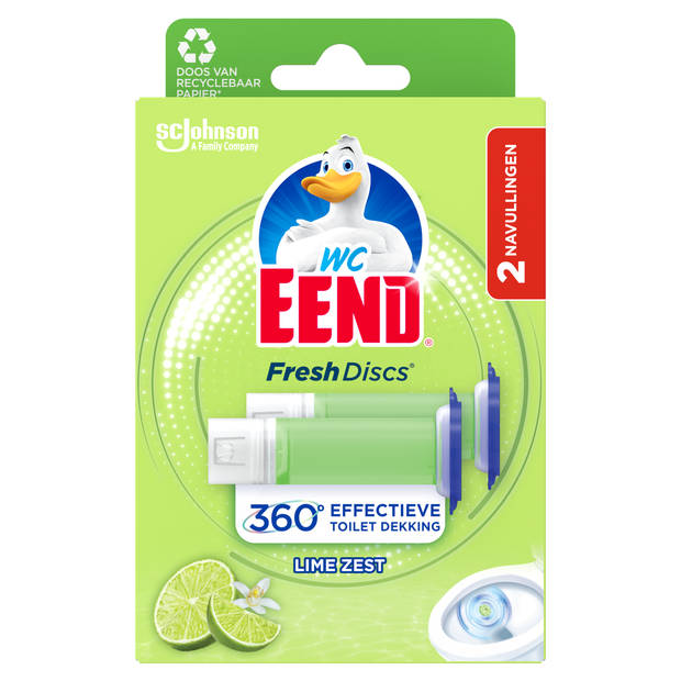 WC Eend Fresh Disc Navul Duo Limoen