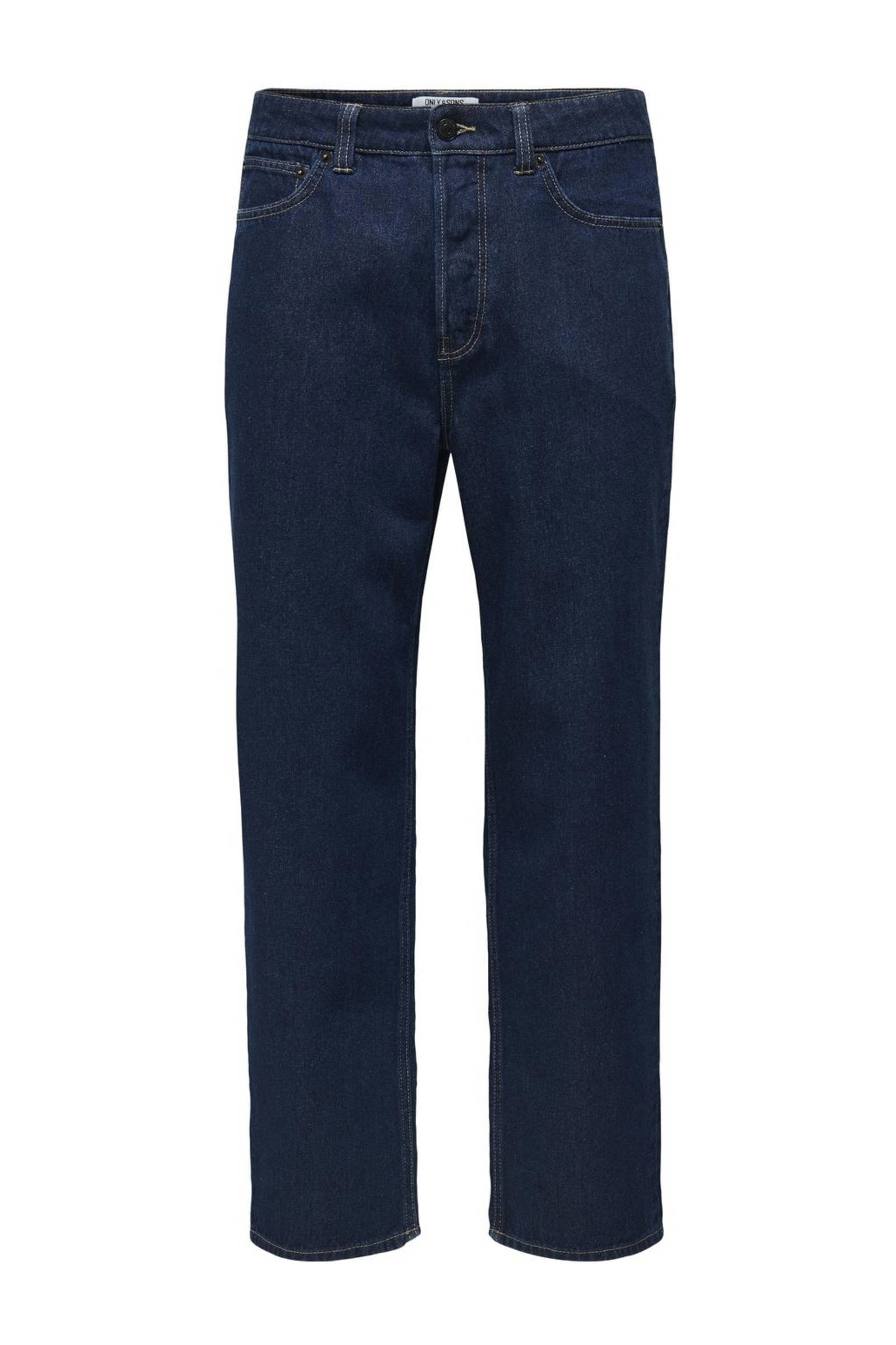 ONLY & SONS loose fit jeans ONSFADE donkerblauw