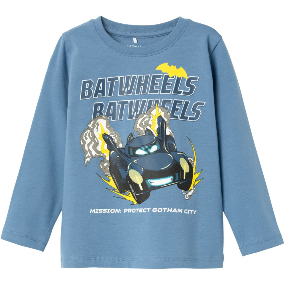 Køb Name It Coronet Blue Jatzy Bat Wheels Bluse Noos