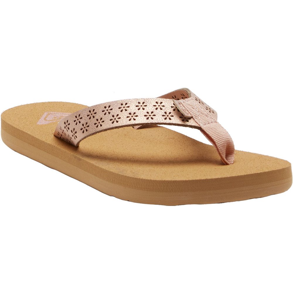 Roxy Porto Motif Flip Flops Mädchen barely pink