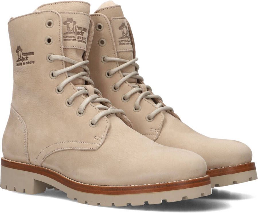 PANAMA JACK nubuck veterboots beige Nubuck Veterboots Dames