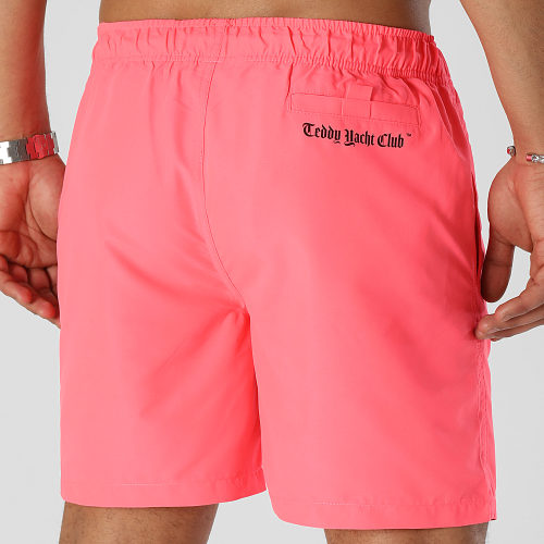 Short De Bain Essentials Art Series Pink Rose Fluo
