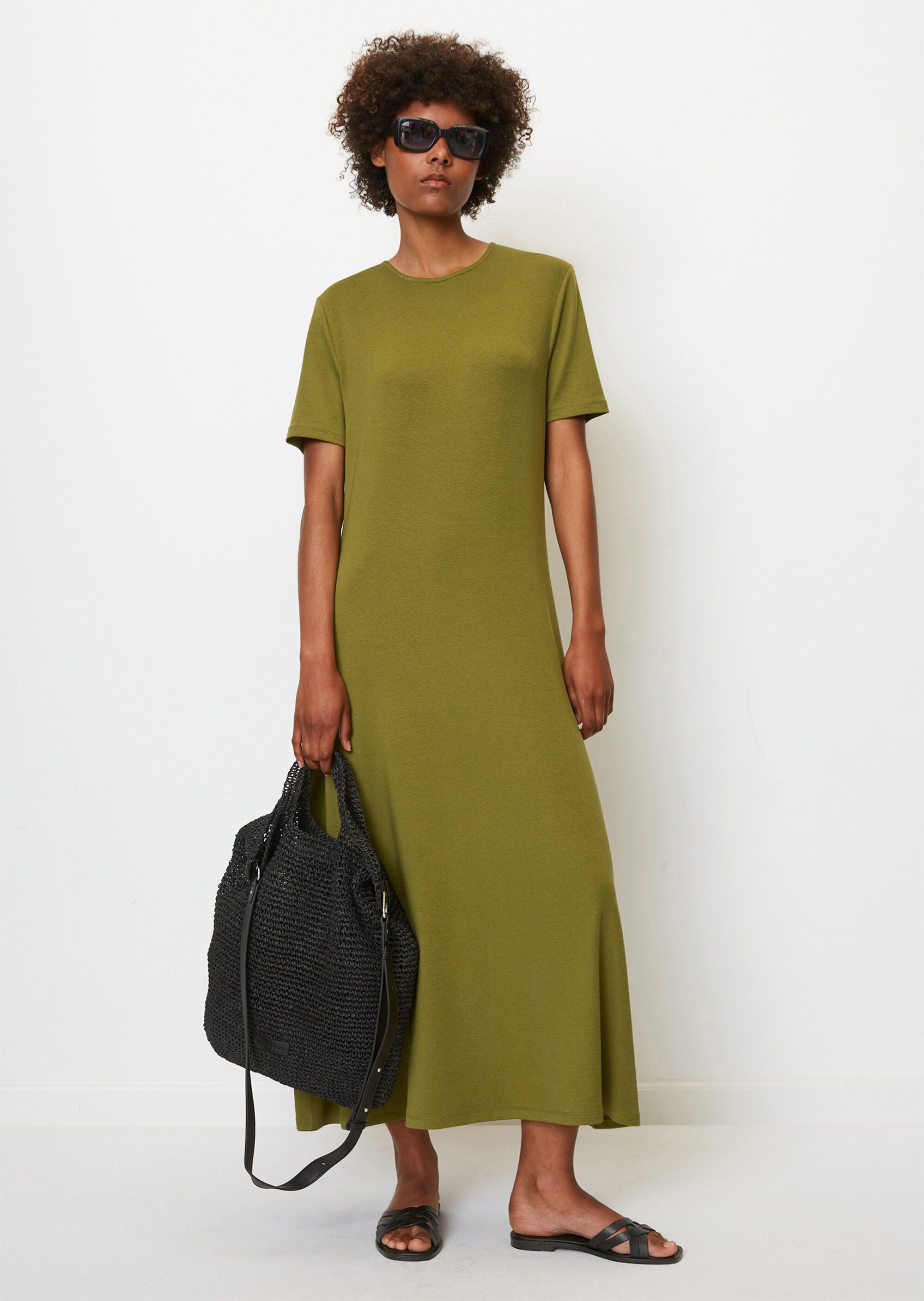 Langes Jersey-Kleidaus Tencel™ Lyocell