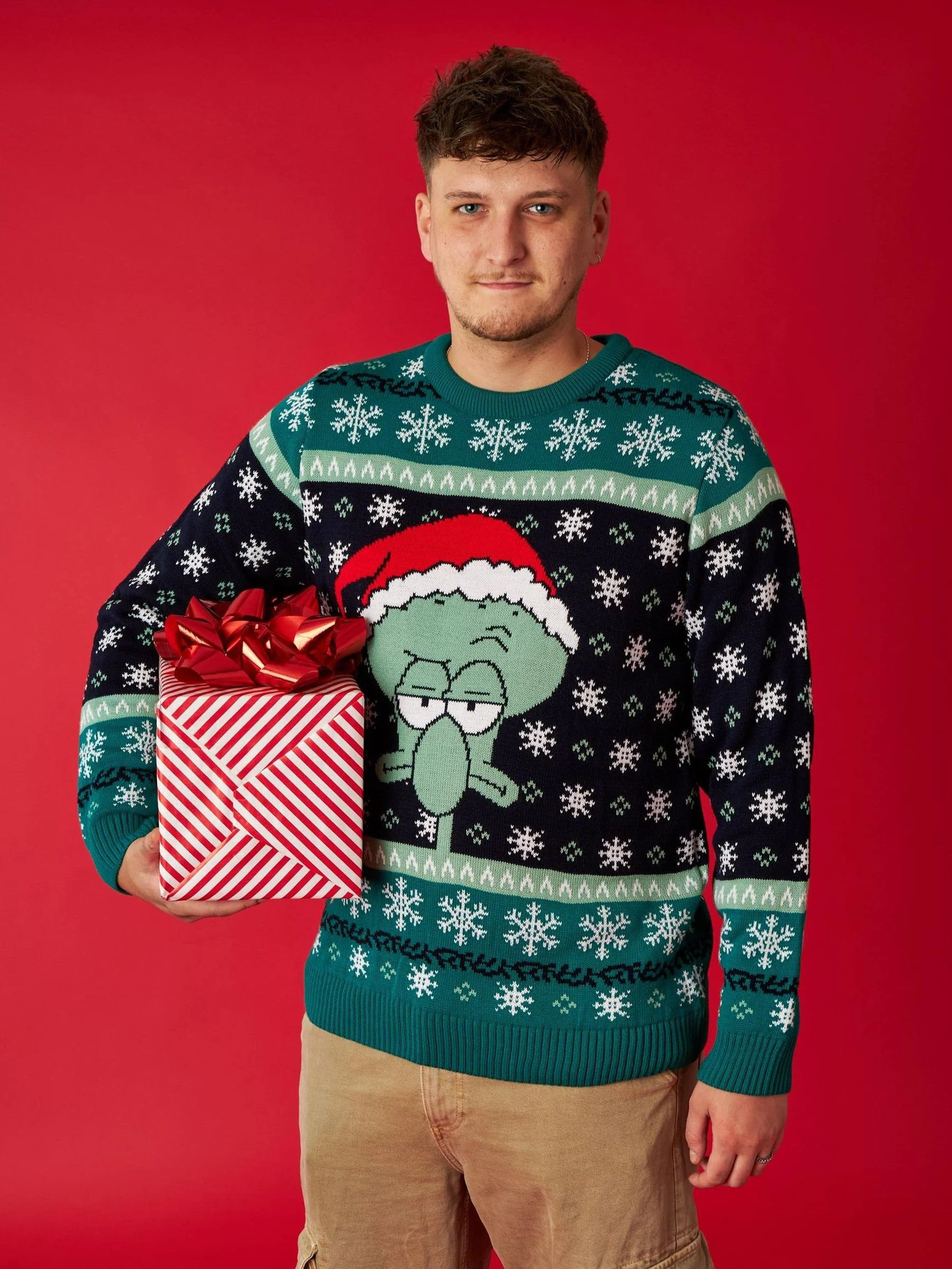 Vanilla Underground SpongeBob Squarepants Christmas Jumper