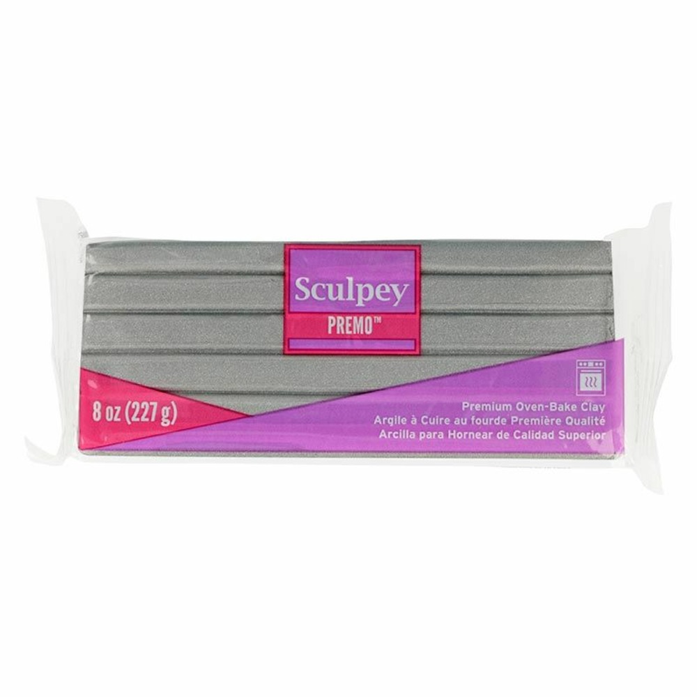Pâte polymère sculpey 227 g - argenté