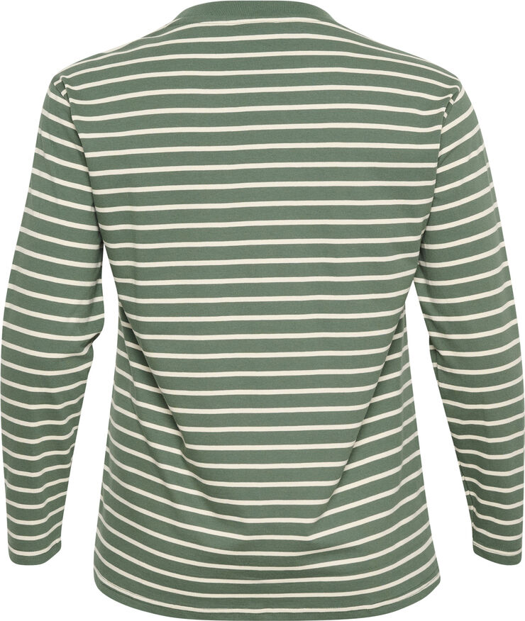 Kaffe Curve KCwinni LS T-Shirt Gardentopiary/ turtledo stripe