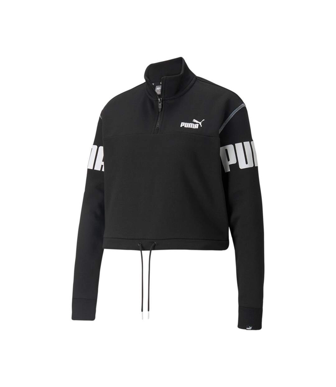 Sweat 1/4 zip Noir Femme Puma Power