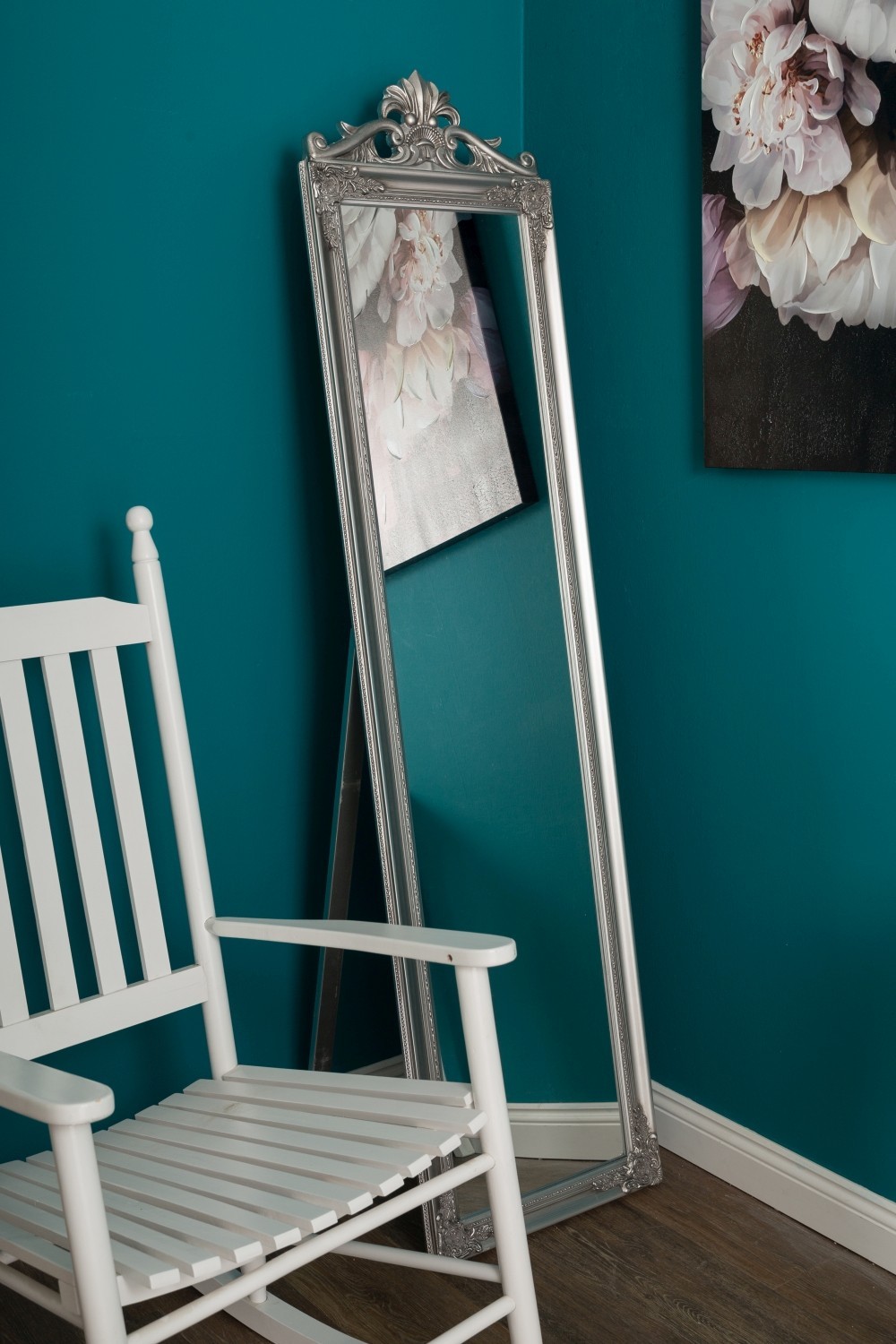Standspiegel XARPUL - silber - 180 cm