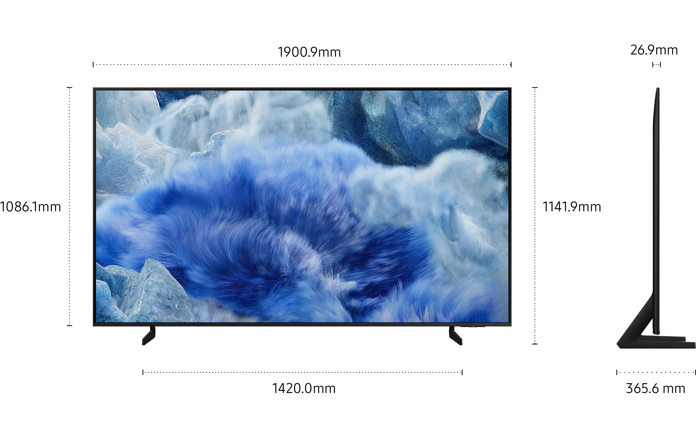 TV QE85Q8F 85'' Q8F QLED 4K AI TV, 2025<br>60 Hz, 4K (3.840 x 2.160), Q4 AI Gen1 Processor, 20W 2CH