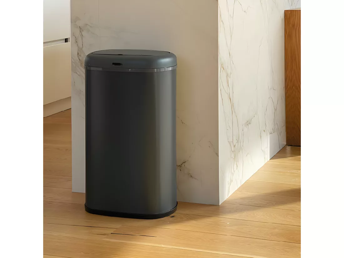 Poubelle de cuisine automatique LOGAN Gris Acier inoxydable 58 L