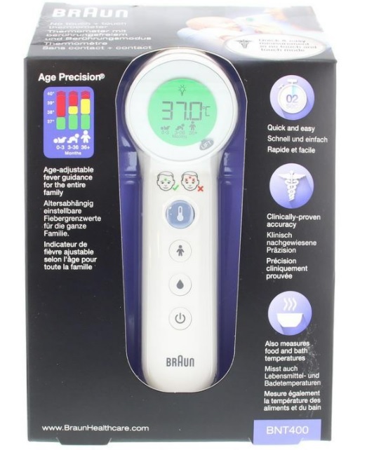 Braun Voorhoofdthermometer BNT 400WE 1st