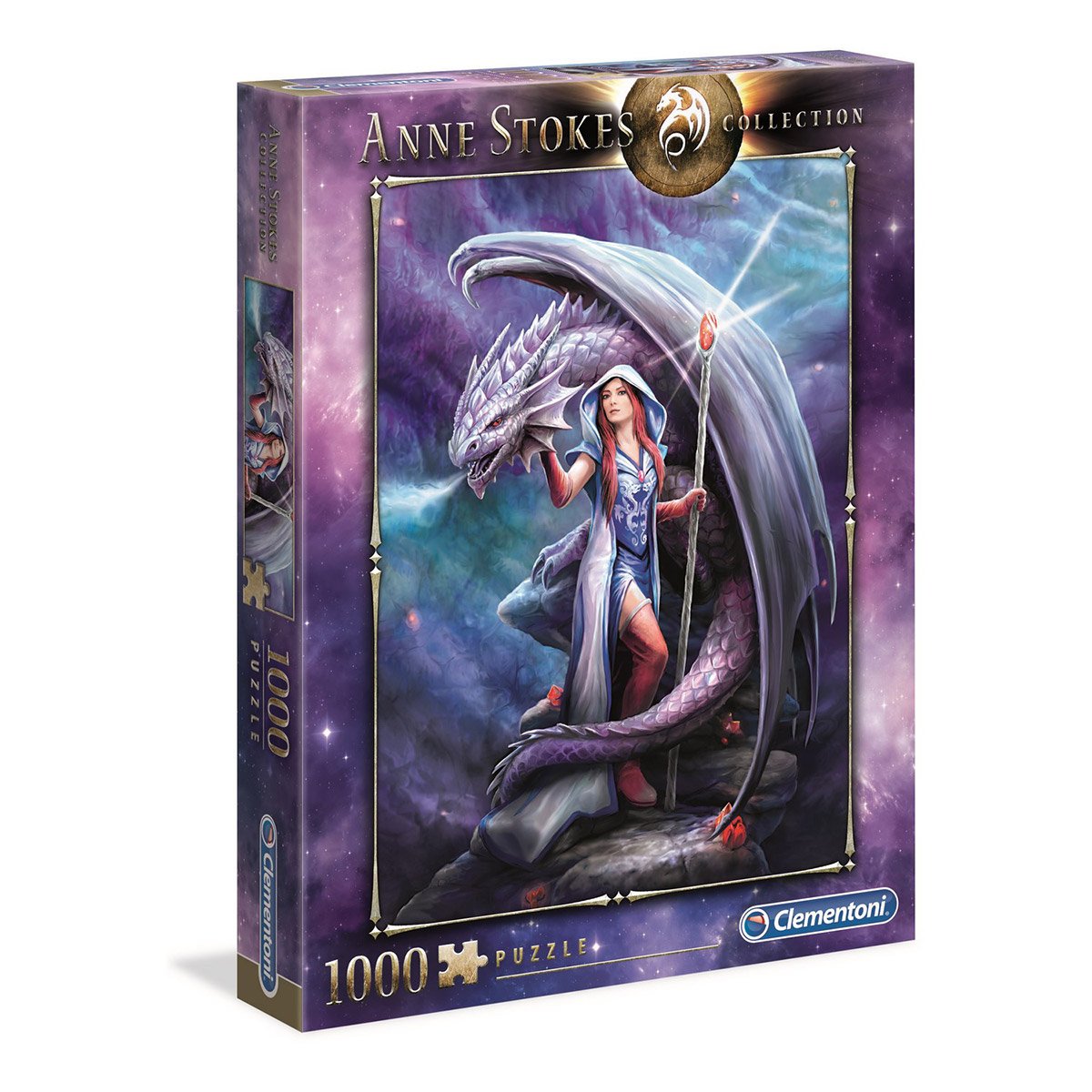 Clementoni - Puzzle 1000 pièces - Dragon Mage