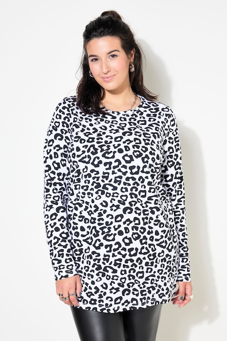 Longsleeve, Leo-Print