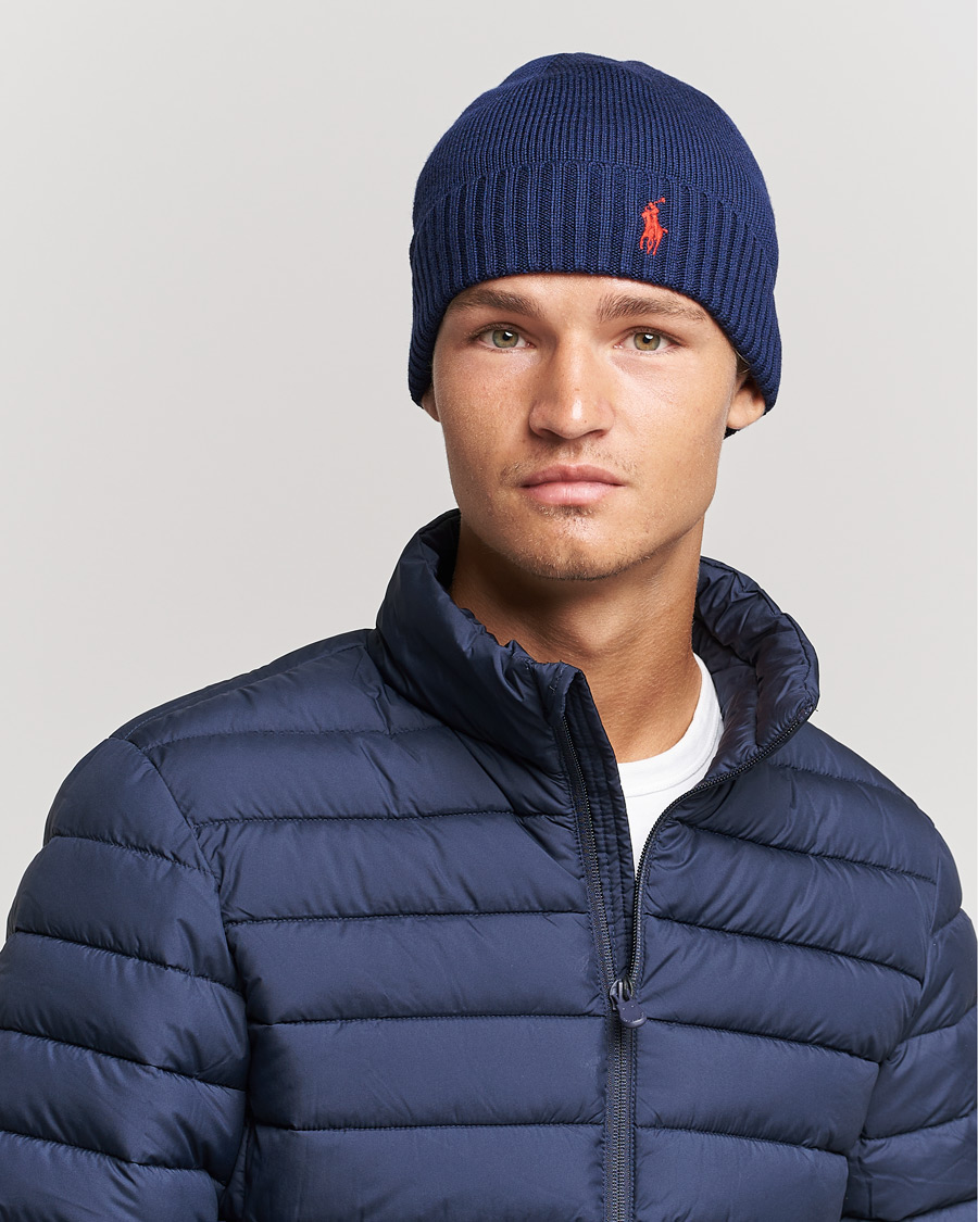Polo Ralph Lauren Merino Beanie Hunter Navy
