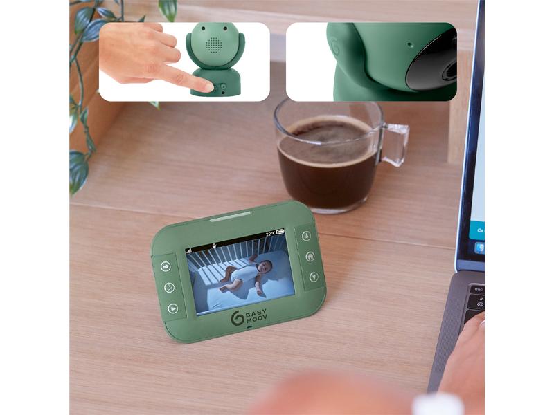 Babymoov Babyphone YOO TWIST mit Kamera Babyphone mit 360° drehbarer und neigbarer Kamera
