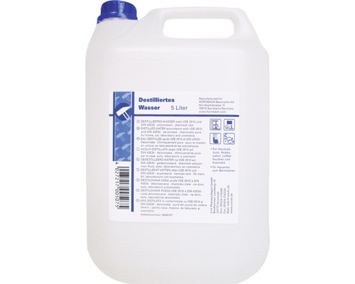 Pallet gedestilleerd water met 144 x 5 liter jerrycans (720 liter) volledig gedemineraliseerd