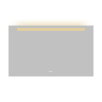 Atlantic badkamerspiegel Delon met verlichting rechthoek 60 x 100 cm chroom