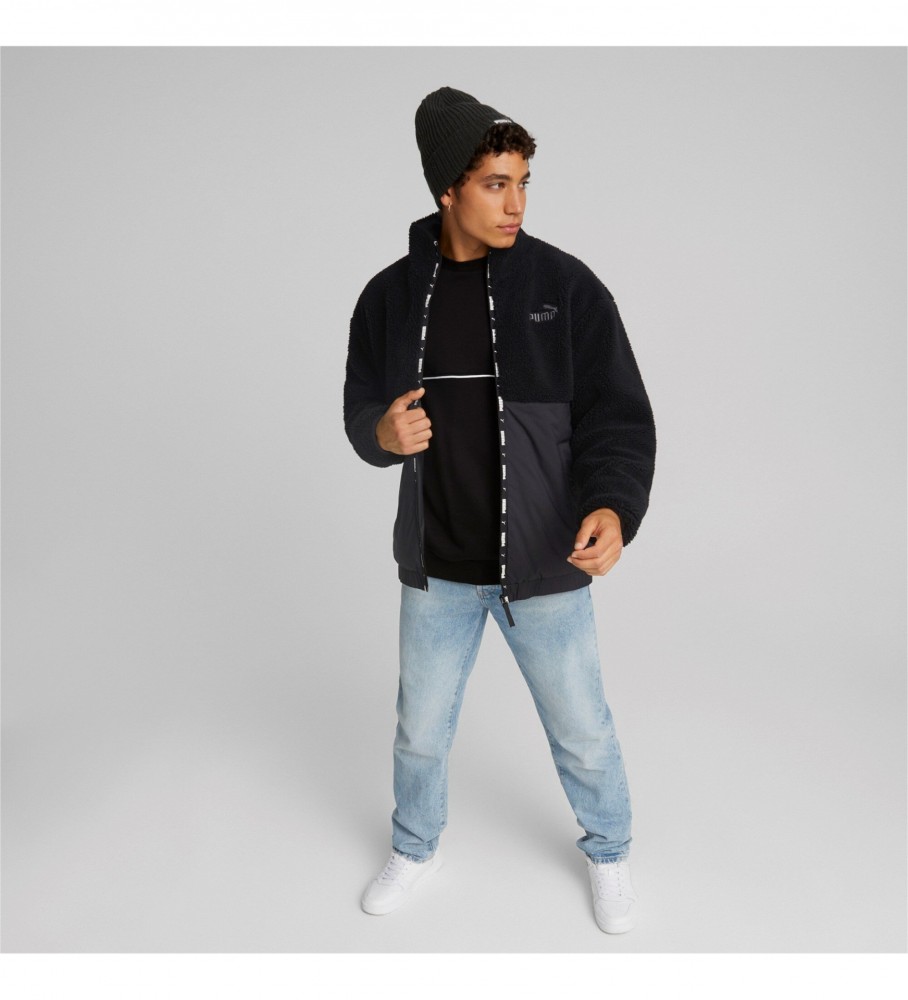 Gorro Puma Classic com punho canelado preto