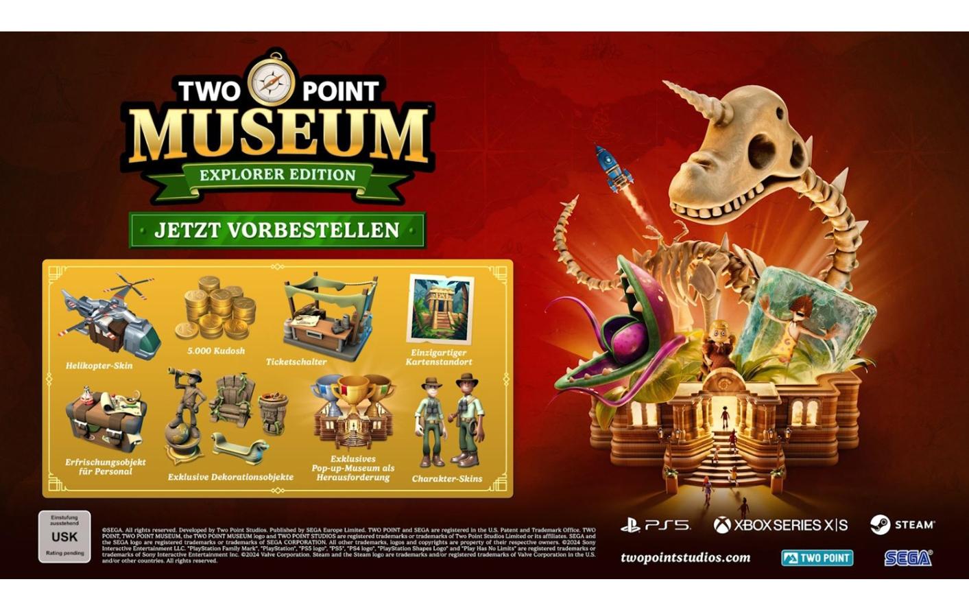 Two Point Museum – Explorer EditionSimulationsstrategiespiel für PlayStation 5