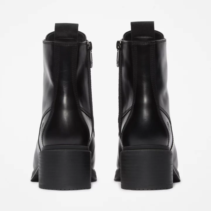 Bota feminina Dalston Vibe de 6 polegadas na cor preta.