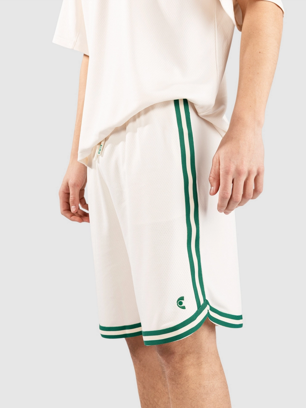 Ementa SB Gabi Jersey Kit Shorts Jacket off white/green