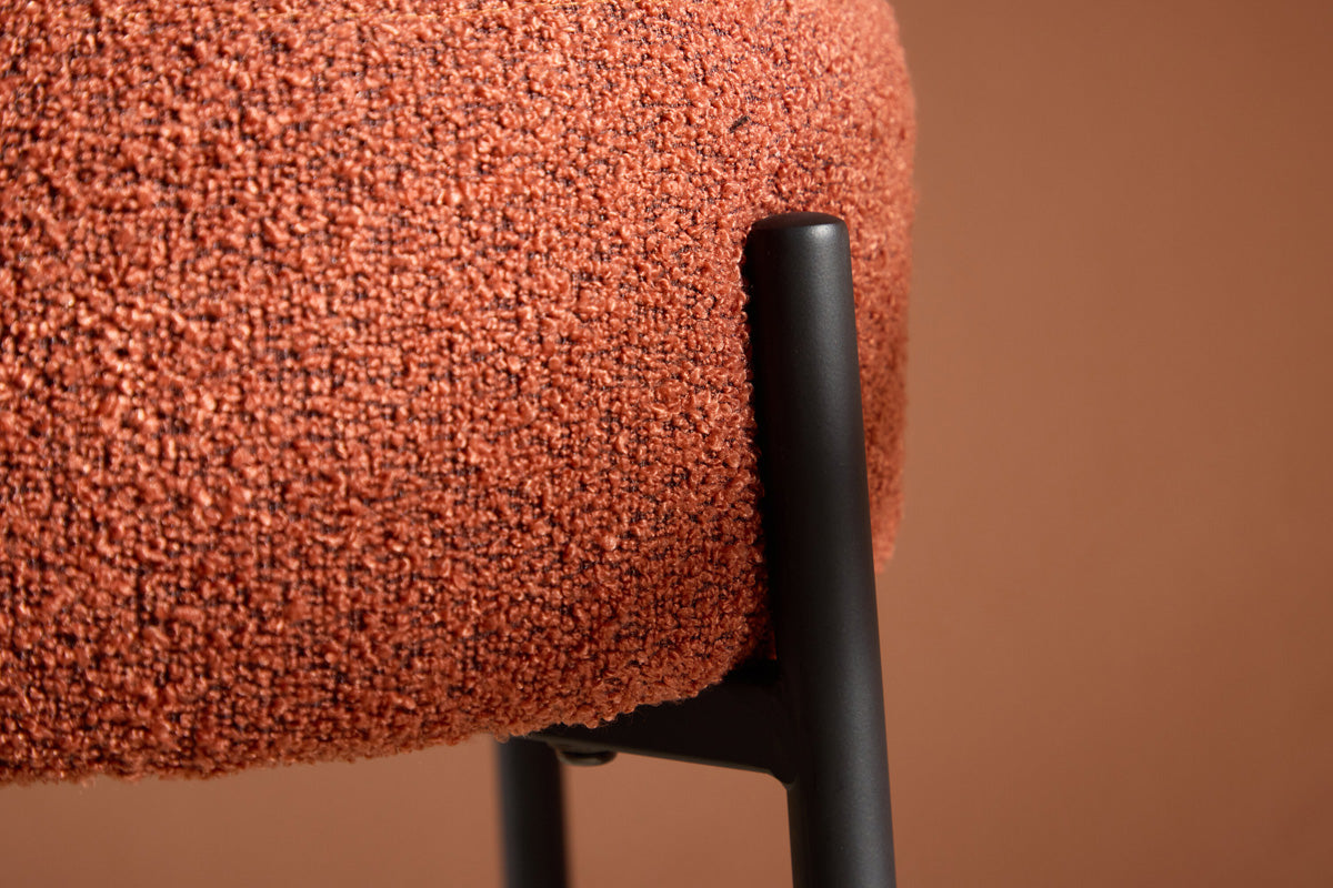 FjÃ´rd - Barstoel Rood Stof - Zithoogte 60cm - Tucson