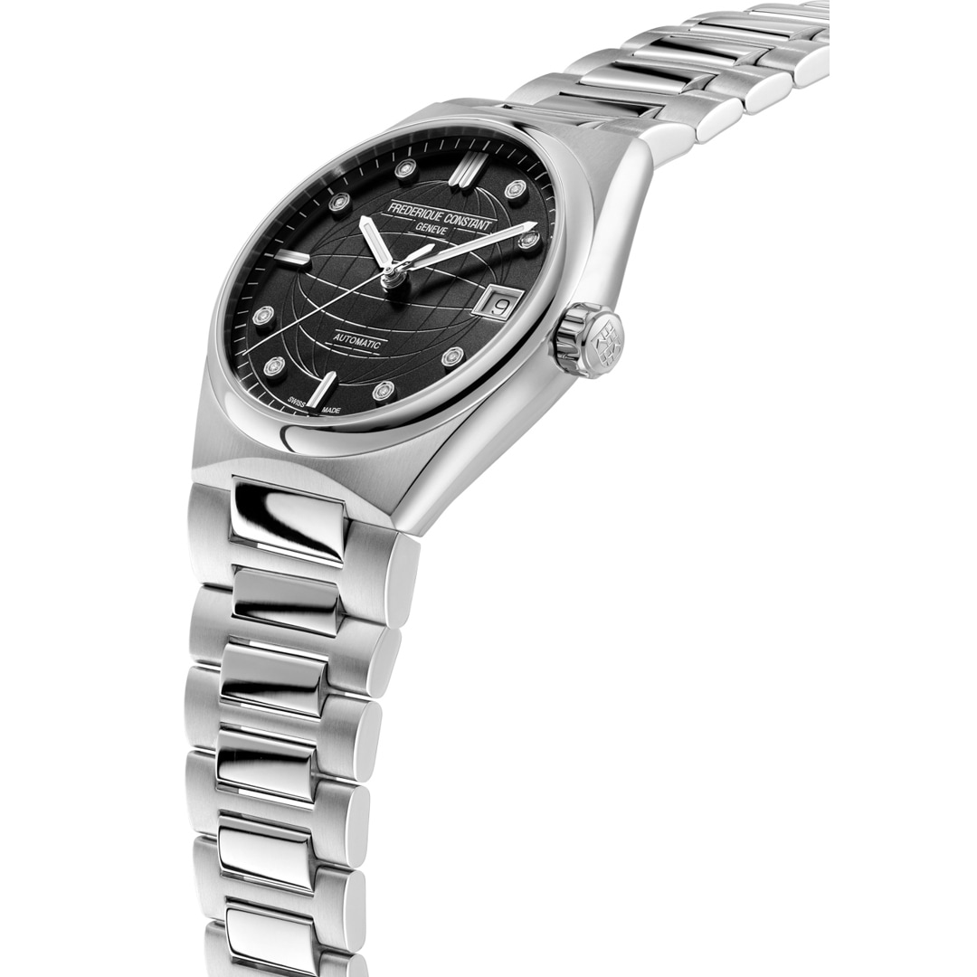 Frederique Constant Highlife Ladies Automatic Diamonds Schwarz