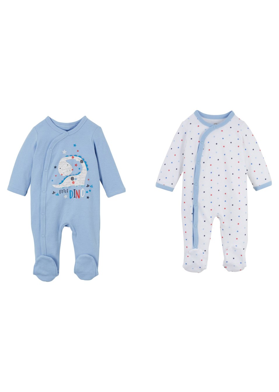 Lot de 2 grenouillères bébé coton