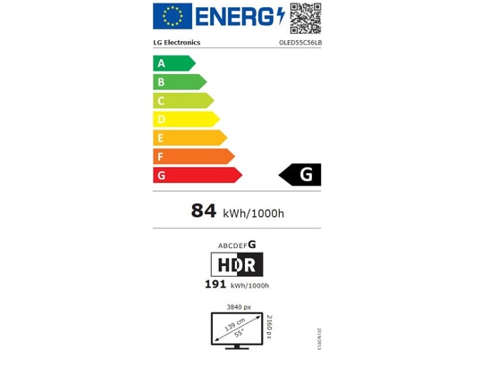 LG - TV OLED 4K 139 cm OLED55C56 Evo 2025
