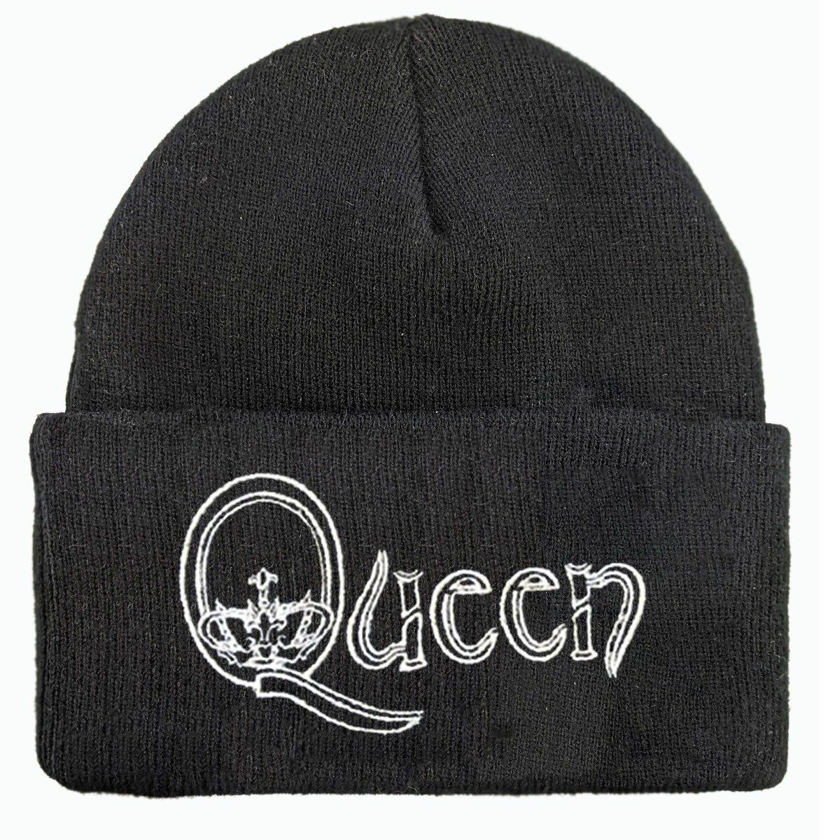 Amplified Collection - Silver Lurex Crown Q Beanie | Queen Bonnet