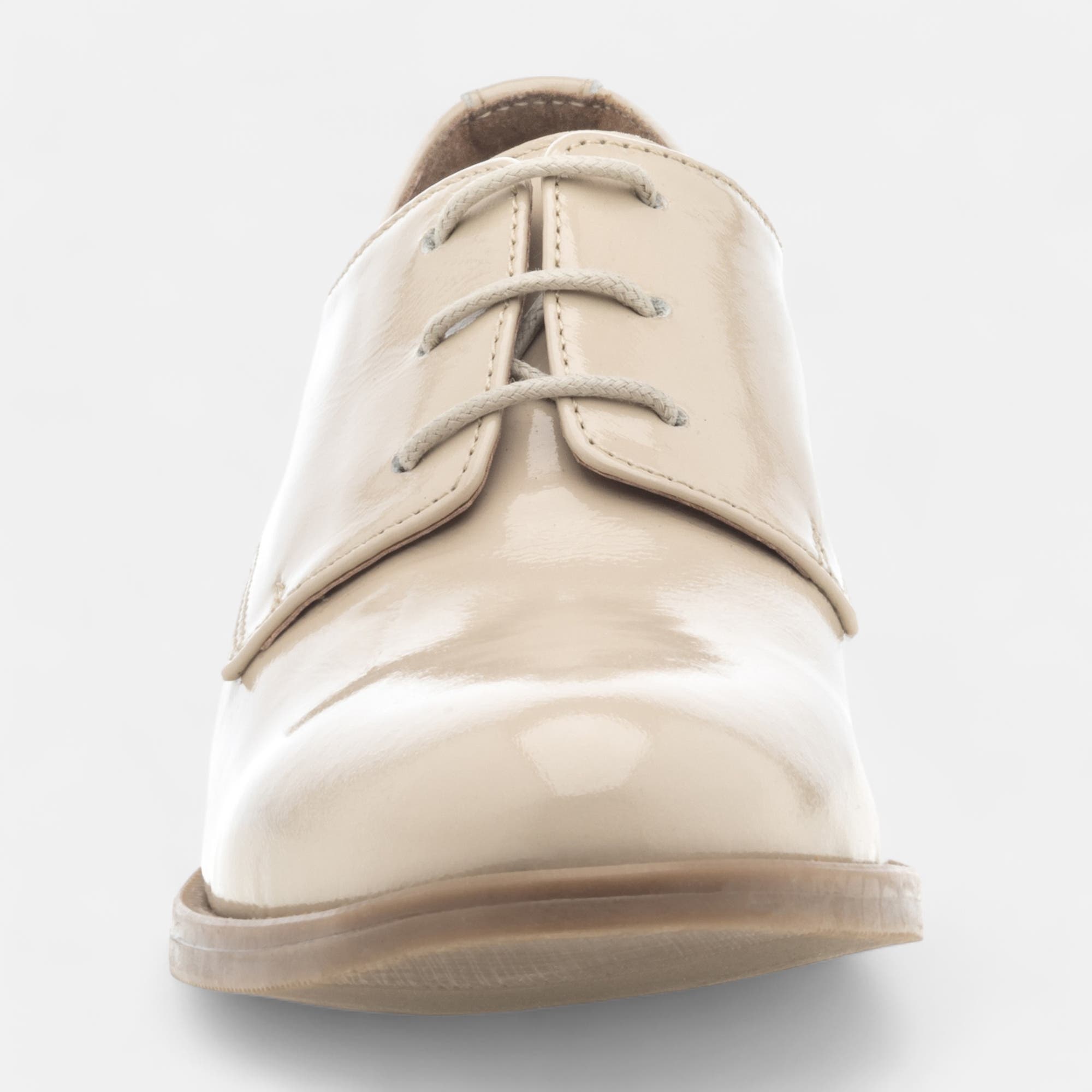 Derbies Femme en cuir beige