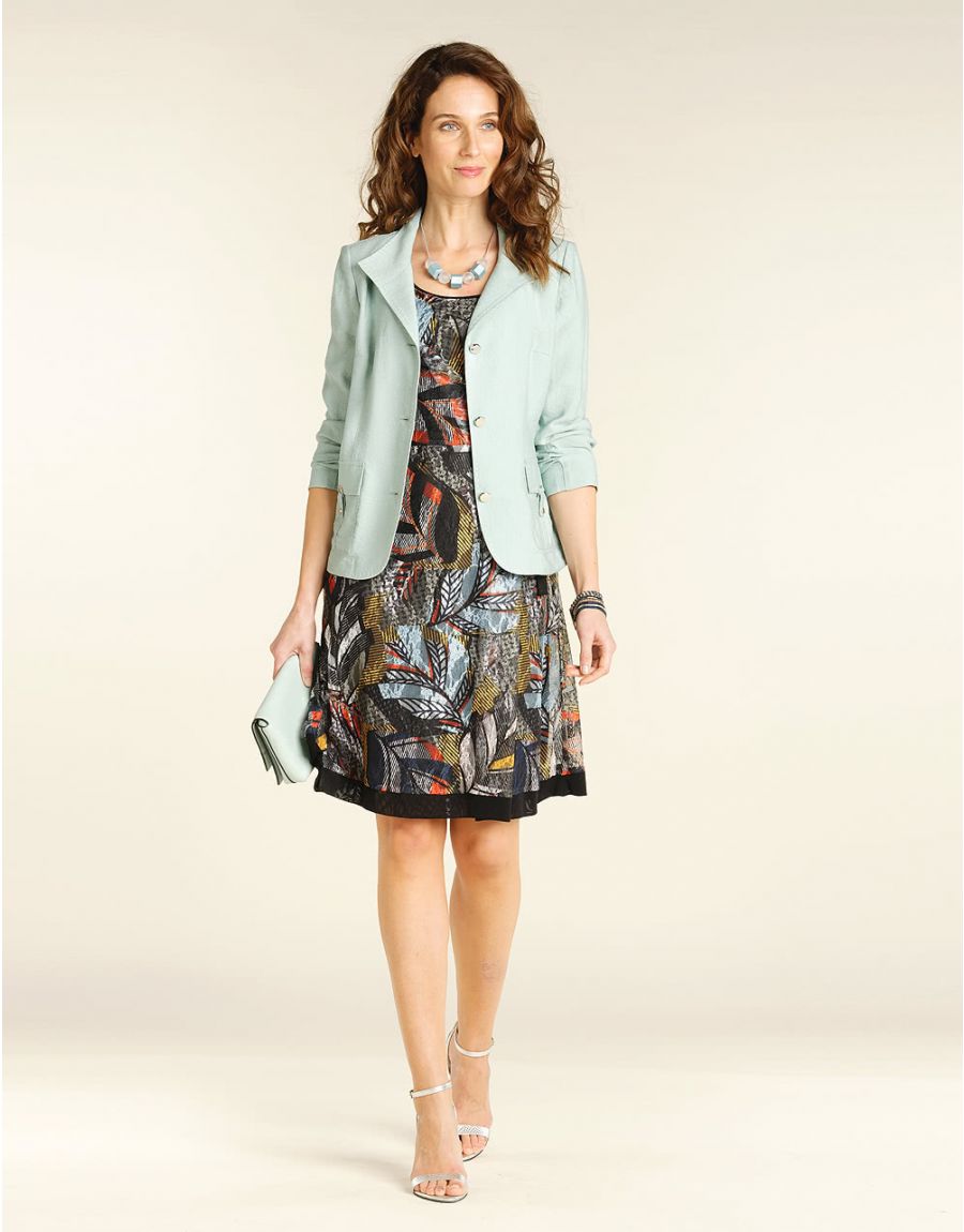 Robe chic resille jaune