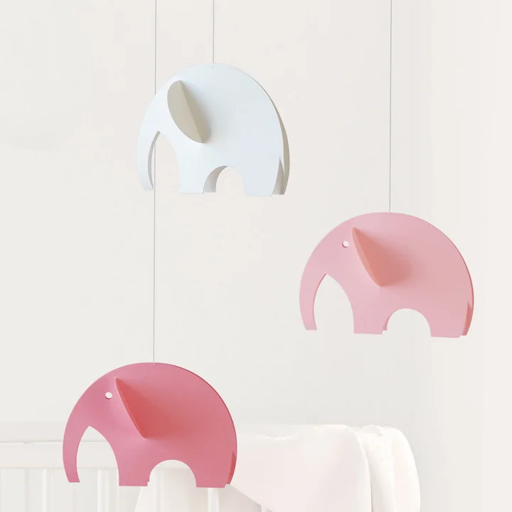 Flensted Mobiles - Olephants Mobile, blau