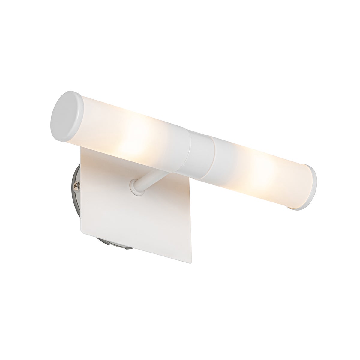 Moderne badkamerwandlamp, wit, IP44, 2-lichts - Bad