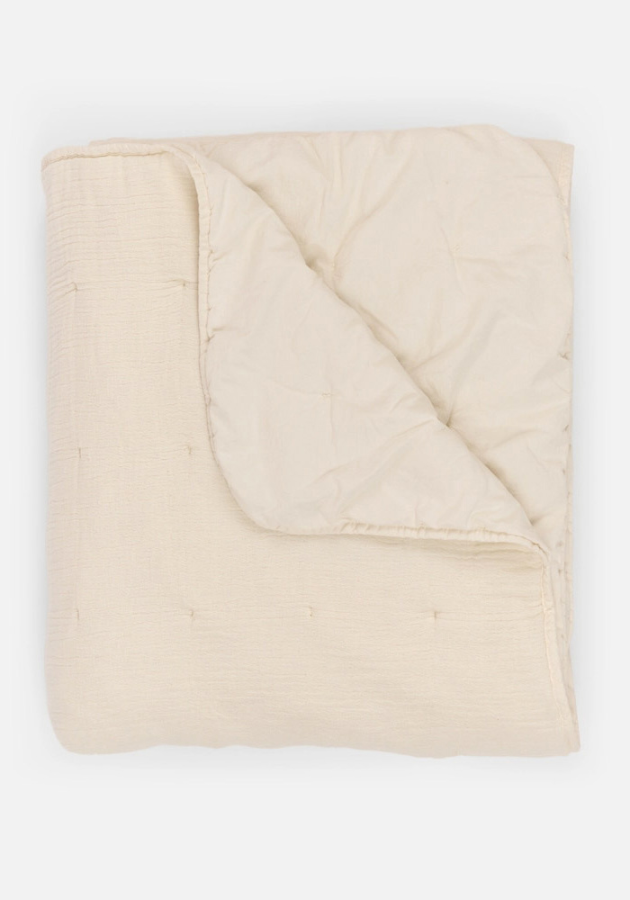 Lavie Wohndecke aus Bio-Baumwolle Nora Quilt Undyed