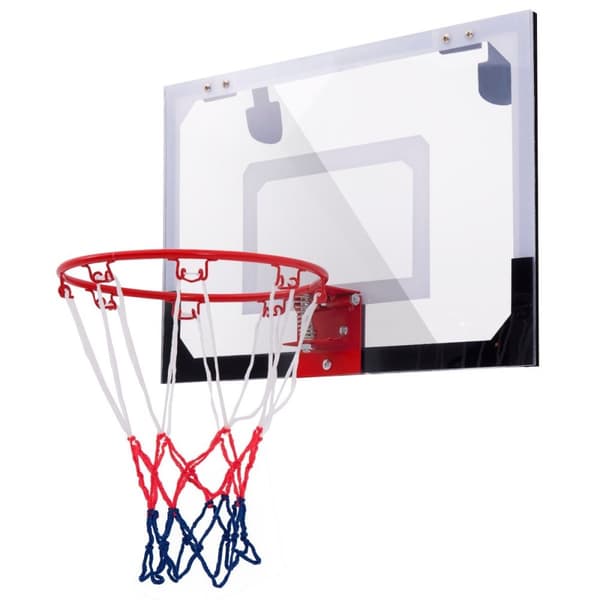 Basketballkurve basketballsett barneryggbrett med ring og nett 45 x 30 cm